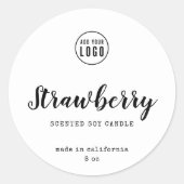 Ajoutez votre logo script et étiquette de produit  (Devant)