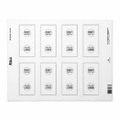 Ajoutez votre logo Sticker d'emballage pour sacs à (Feuille entière)