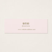 Ajoutez Votre Logo Stud Pastel Rose Oreille (Dos)