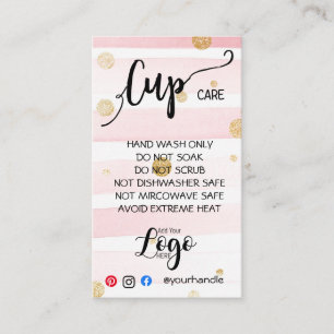 AJOUTEZ VOTRE LOGO Tasse CARTES DE SOINS vinyle af