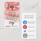 AJOUTEZ VOTRE LOGO Tasse CARTES DE SOINS vinyle af (Devant / Derrière)