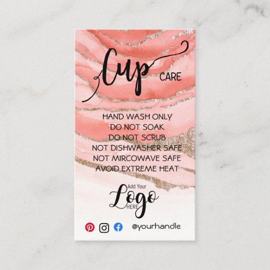 AJOUTEZ VOTRE LOGO Tasse CARTES DE SOINS vinyle af (Devant)