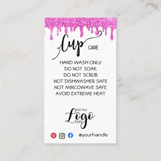 AJOUTEZ VOTRE LOGO Tasse CARTES DE SOINS vinyle af (Devant)
