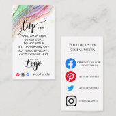 AJOUTEZ VOTRE LOGO Tasse CARTES DE SOINS vinyle af (Devant / Derrière)