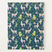 Ajoutez votre nom | Aquarelle Llama Drapeau Motif (Dos)