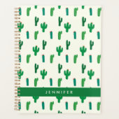 Ajoutez votre nom | Bright Green Cactus Motif (Devant)