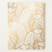 Ajoutez votre nom | Damask Gold Floral Pattern (Dos)