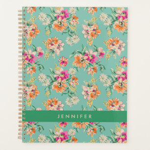 Ajoutez votre nom Dessin floral brillant