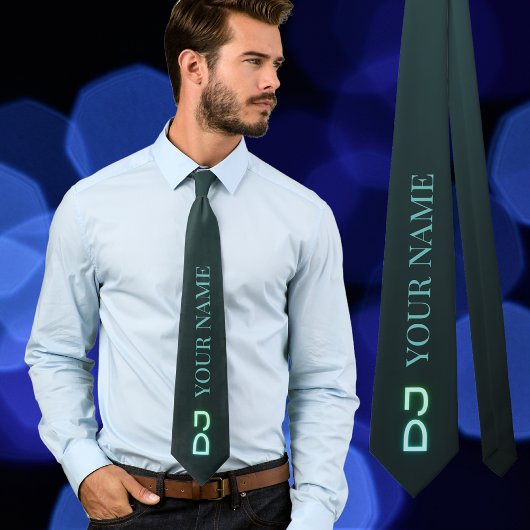 Ajoutez votre nom Dj habite deejay Cravate