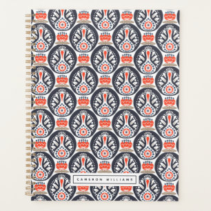 Ajoutez votre nom Floral Turkey Folk Art Motif