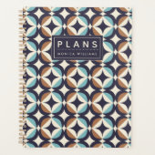 Ajoutez votre nom | Mid-Century Moderne Brown & Tu (Devant)