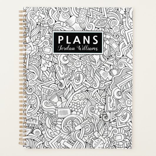 Ajoutez votre nom | Motif B&W Médicale (Devant)