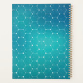 Ajoutez votre nom | Motif d'ADN Turquoise bleu (Dos)