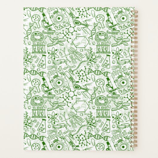 Ajoutez votre nom | Motif de biologie verte (Dos)