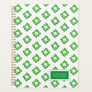 Ajoutez votre nom Motif pour dents vert
