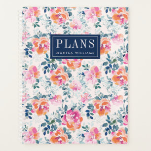 Ajoutez votre nom Motif Rose peint