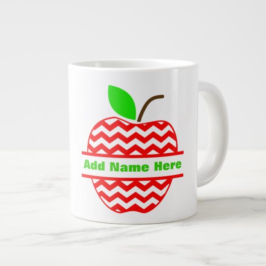 Ajoutez Votre Nom - Mug Géant (Devant droit)
