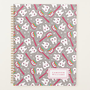 Ajoutez votre nom   Rainbow Teeth Motif