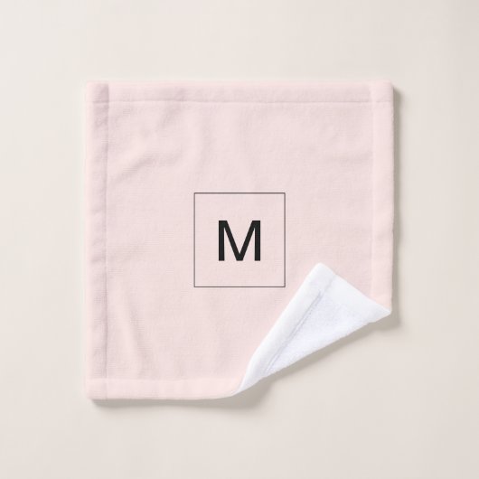 Ajoutez votre nom | Rose pâle (Gant de toilette)