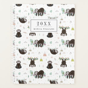 Ajoutez votre nom Sleepy Sweet Sloth Motif