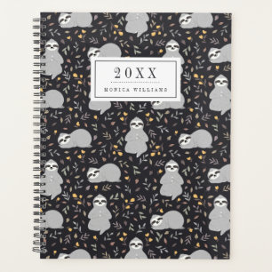 Ajoutez votre nom Tropical Baby Sloth Motif