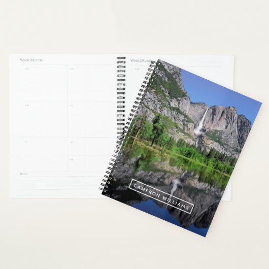 Ajoutez votre nom | Yosemite Falls Reflection (Devant avec enveloppe)
