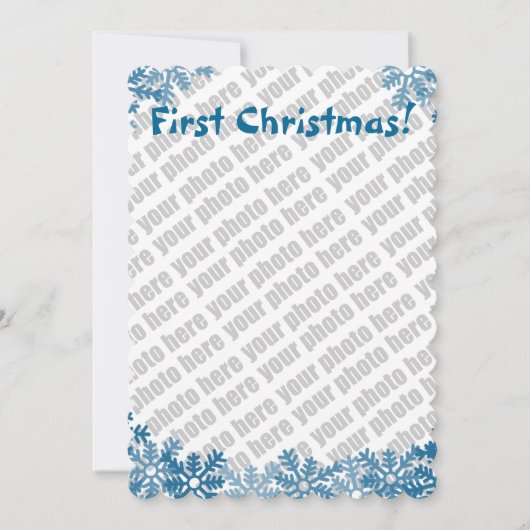 Ajoutez votre photo à une carte de Noël (Devant)