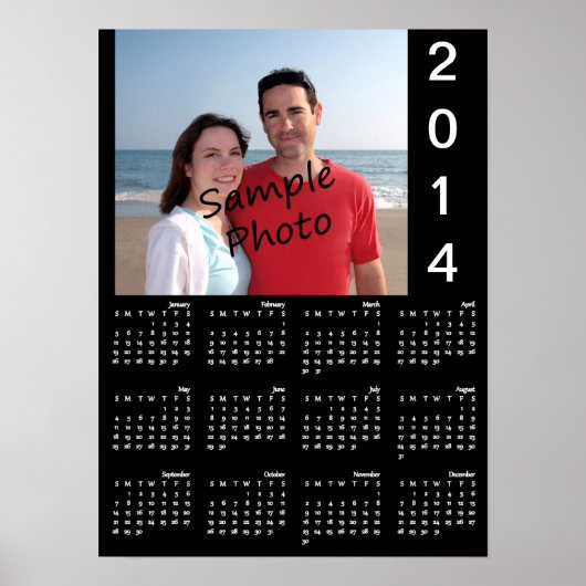 Ajoutez votre photo Calendrier Poster 2014 (Devant)