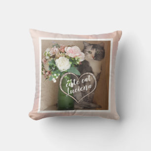 Ajoutez votre photo, Coussin jeté personnalisé