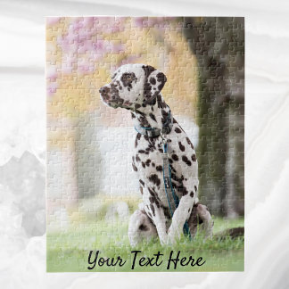 Ajoutez Votre Photo de Compagnon 11x14 Puzzle Vert