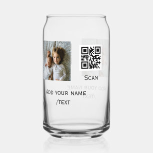 Ajoutez votre photo q r code barre nom texte détai