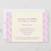 Ajoutez votre photo ssh invitation surprise 40 ans (Dos)