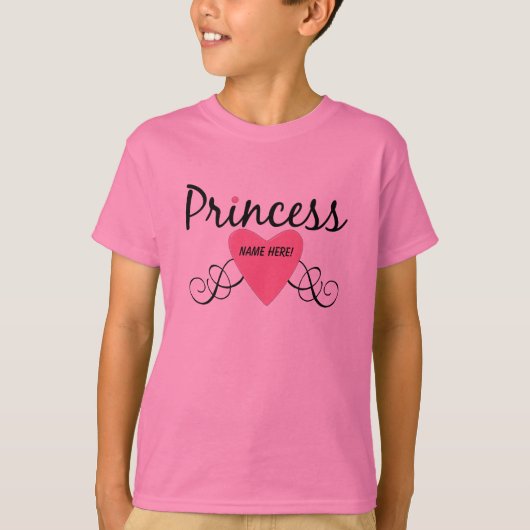Ajoutez votre princesse nommée T-shirt (Devant)