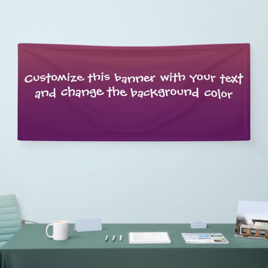 Ajoutez votre propre bannière de message (Salon professionnel)