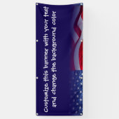Ajoutez votre propre bannière de message drapeau 2 (Vertical)