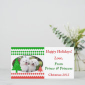 Ajoutez votre propre carte photo de vacances (Debout devant)