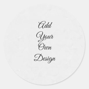 Ajoutez votre propre design - Autocollant Rond