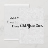 Ajoutez votre propre - Invitation (Devant / Derrière)