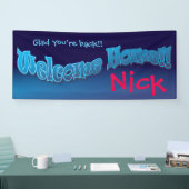 Ajoutez votre propre mélange bleu de bannière à la (Salon professionnel)