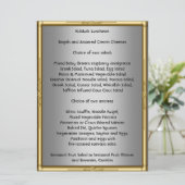 Ajoutez votre propre menu Kiddush pour Bar Bat Mit (Debout devant)