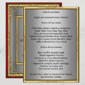Ajoutez votre propre menu Kiddush pour Bar Bat Mit (Devant / Derrière)