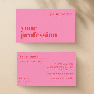 Ajoutez votre propre nom d'emploi Carte de visite