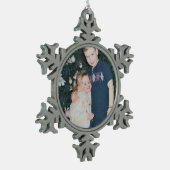 Ajoutez votre propre ornement photo Snowflake (Gauche)