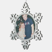 Ajoutez votre propre ornement photo Snowflake (Vue impression)