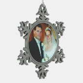 Ajoutez votre propre ornement photo Snowflake (Gauche)