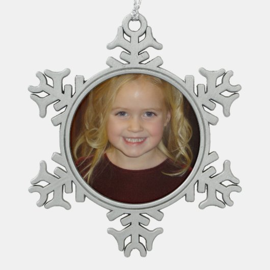 Ajoutez votre propre ornement photo Snowflake (Devant)