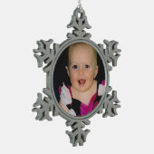 Ajoutez votre propre ornement photo Snowflake (Gauche)