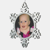 Ajoutez votre propre ornement photo Snowflake (Vue impression)