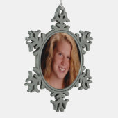 Ajoutez votre propre ornement photo Snowflake (Gauche)