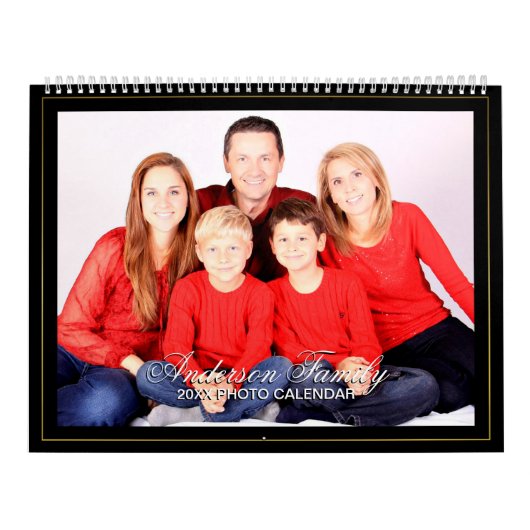 Ajoutez Votre Propre Photo 2 Page Grand Calendrier (Protection)